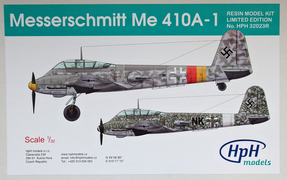 1/32 Messerschmitt Me 410 A1 (resin kit)