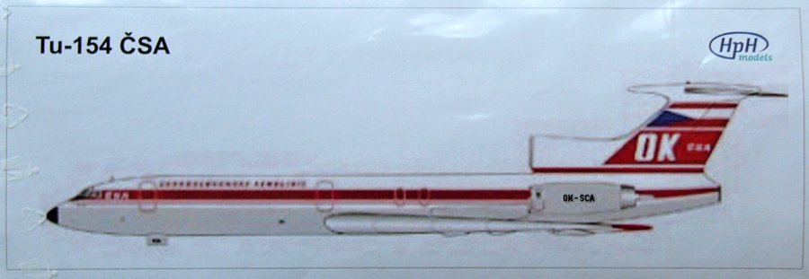 1/72 Mask for Tupolev Tu-154 ČSA