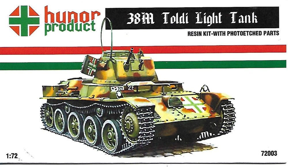 1/72 38M Toldi Light Tank  (resin kit+PE)