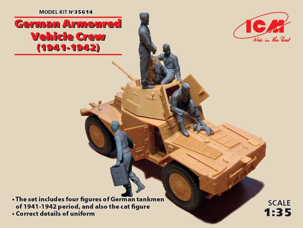 1/35 German Armoured Vehicle Crew 1941-42 (4 fig.)