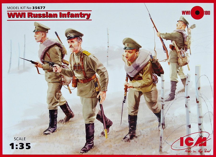 1/35 Russian Infantry WWI (4 fig.)