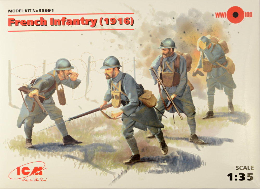 1/35 French Infantry 1916 (4 fig.)