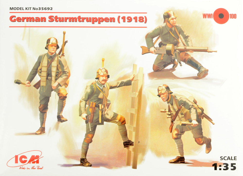 1/35 German Sturmtruppen 1918 (4 fig.)