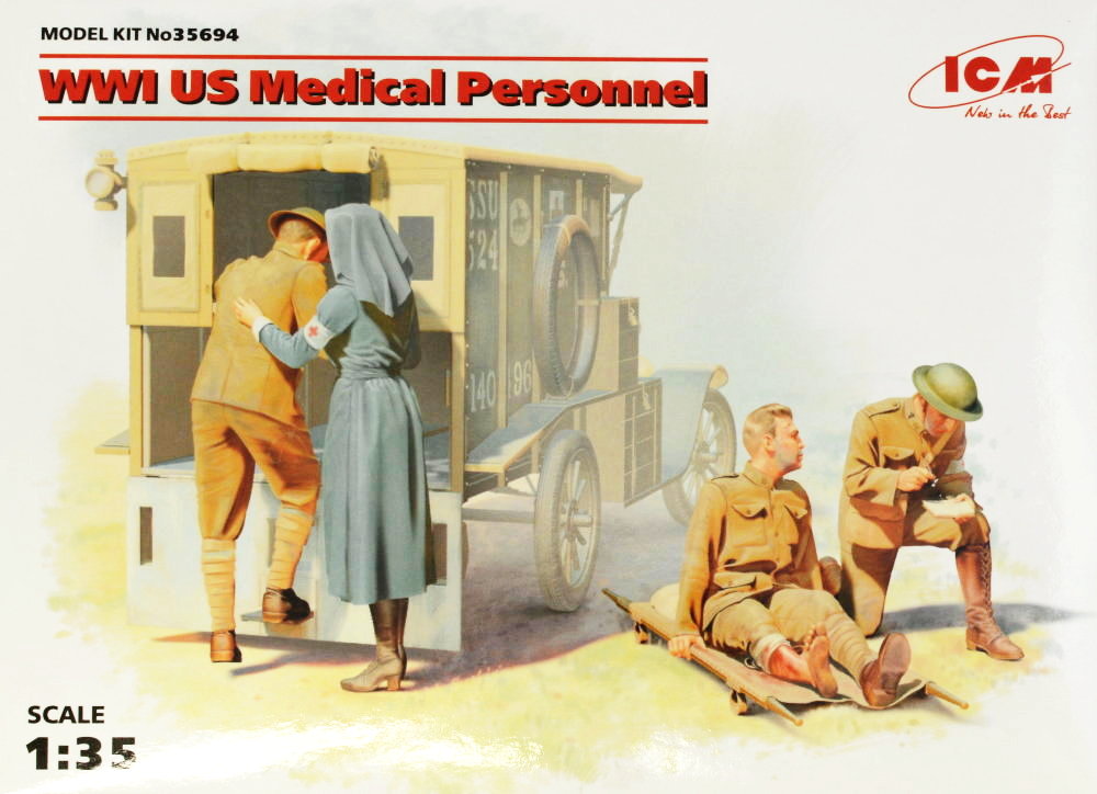 1/35 US Medical Personnel WWI (4 fig.)