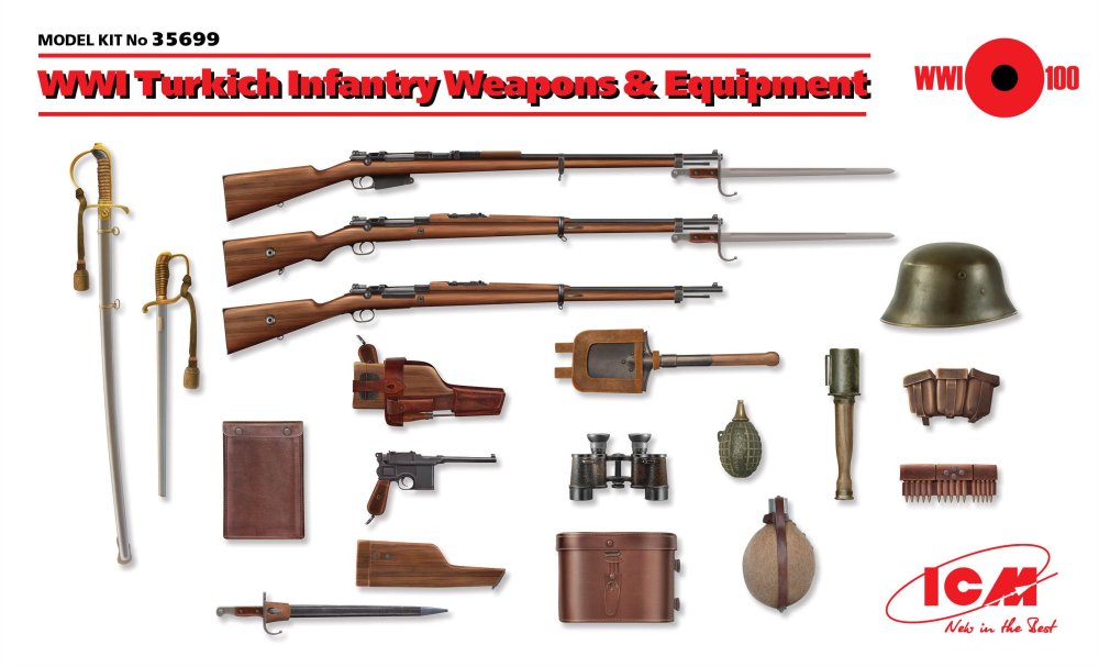 1/35 Turkish Infantry Weapon & Equipment WWI