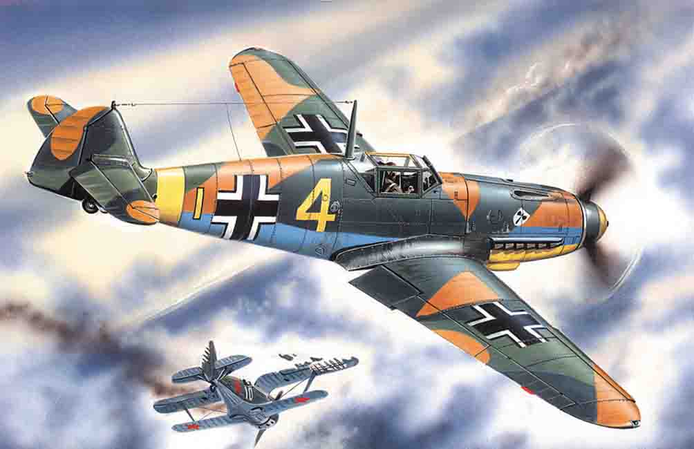 1/48 Messerschmitt Bf-109 F4 WWII German fighter