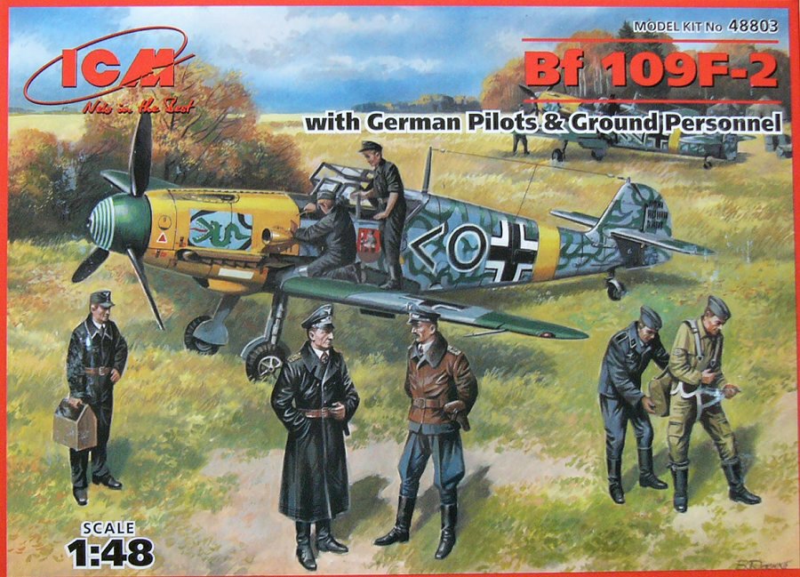 1/48 Bf 109F-2 w/ German Pilots & Ground Personnel