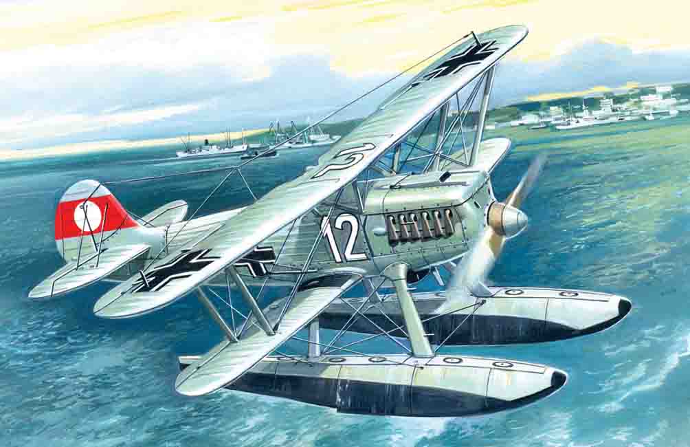 1/72 He-51B-2 German Fighter Floatplane