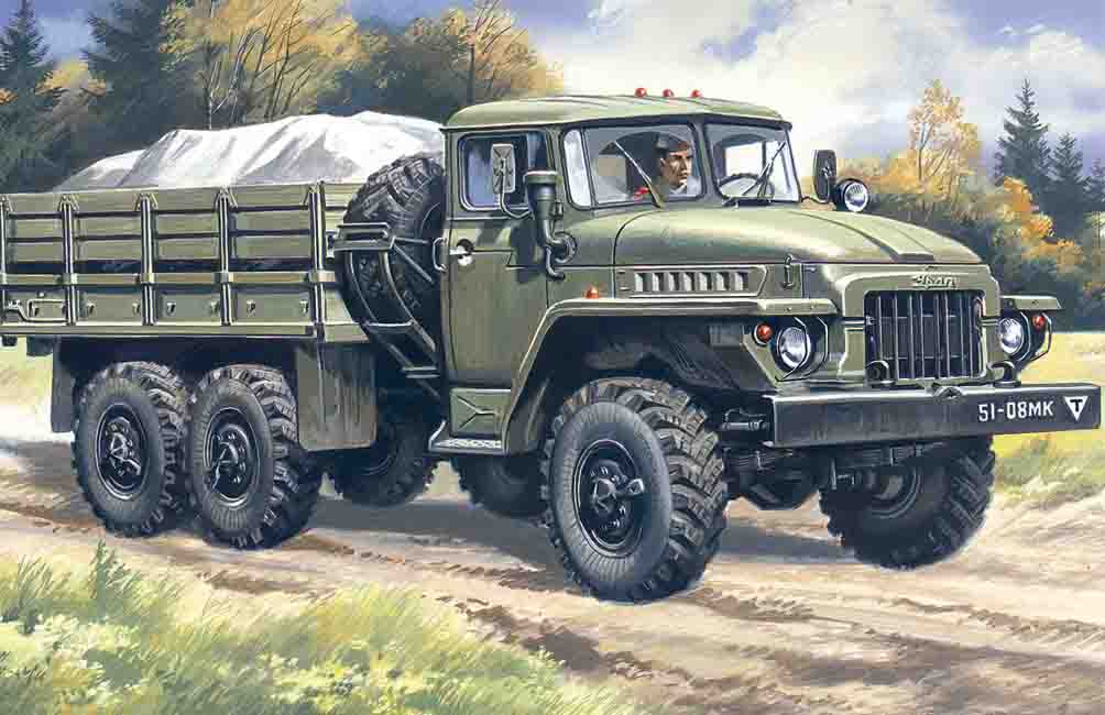 1/72 Ural-375D Soviet Army cargo truck