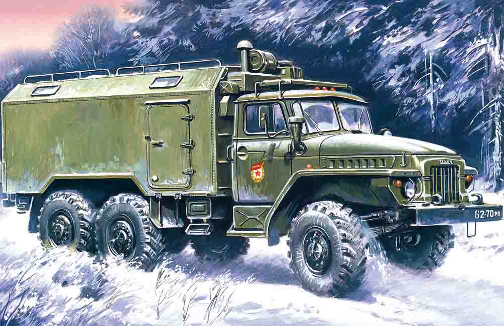 1/72 Ural-375D Soviet Army command truck