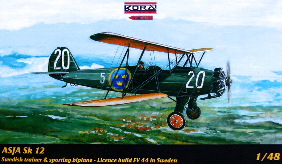 1/48 ASJA Sk 12 (Swedish trainer&sporting biplane)