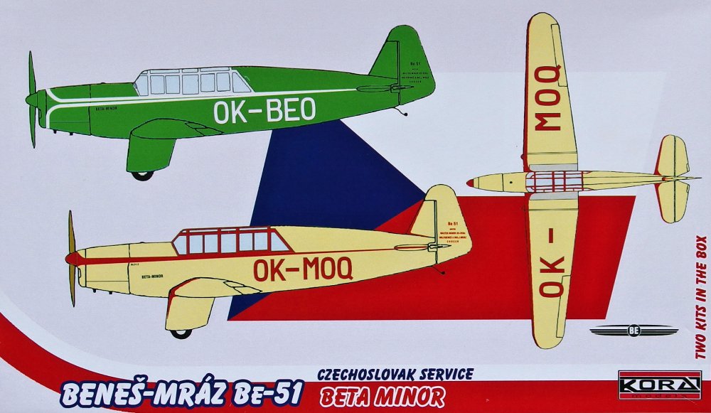 1/72 Benes-Mraz Be-51 - civil (2 resin kits)