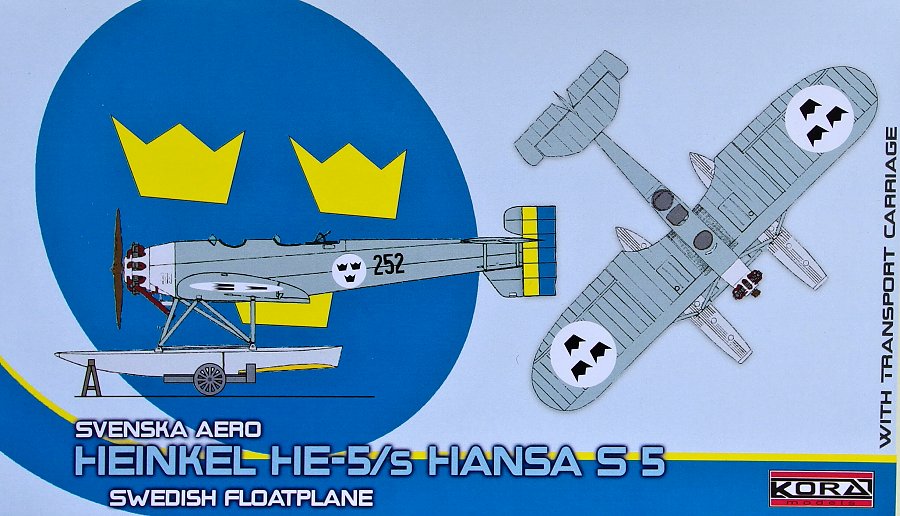 1/72 Heinkel He-5/S Hansa S5 Swedish Floatplane