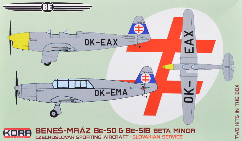 1/72 Be-50&Be-51B Beta Minor (Slovakia) 2-in-1