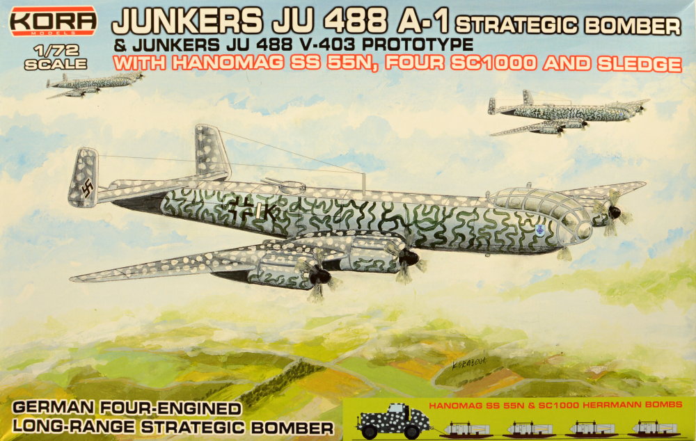 1/72 Junkers Ju 488 A-1 w/ Hanomag SS 55N+4 bombs