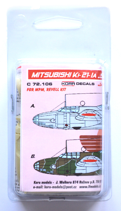 1/72 Mitsubishi Ki-21-IA Sally ov.China (MPM/REV)