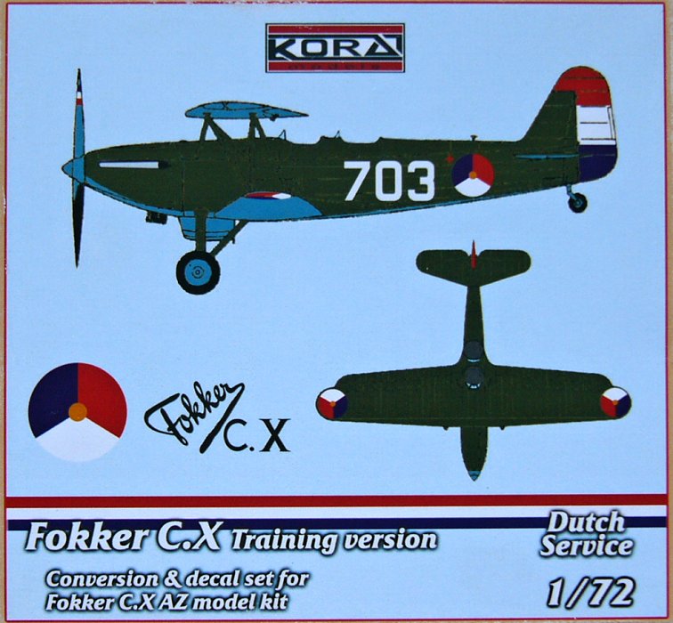 1/72 Fokker C.X Trainer - Conv.Set (Dutch service)