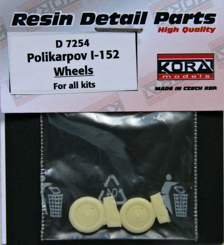 1/72 Wheels for Polikarpov I-152 (all kits)