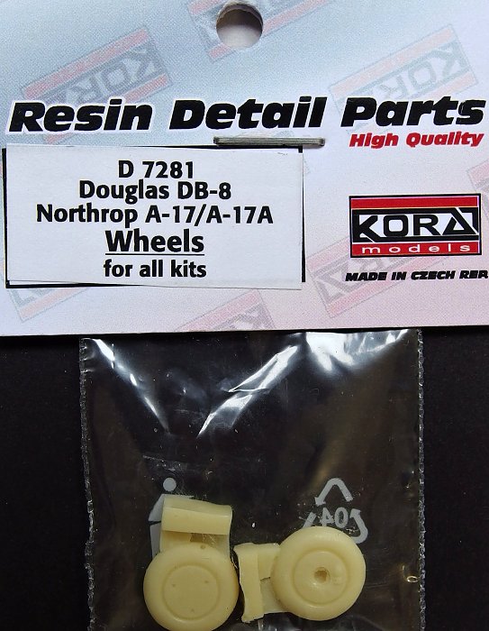 1/72 Wheels for Douglas DB-8/Northrop A-17/A-17A