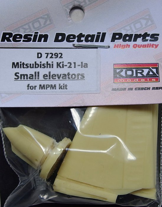 1/72 Mitsubishi Ki-21-Ia Small elevators (MPM)