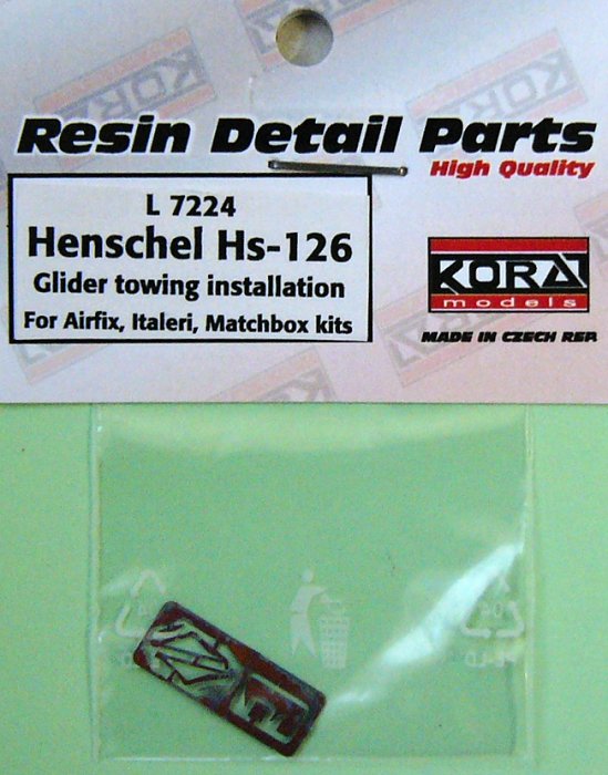 1/72 Hs-126 Glider towing installation PE set