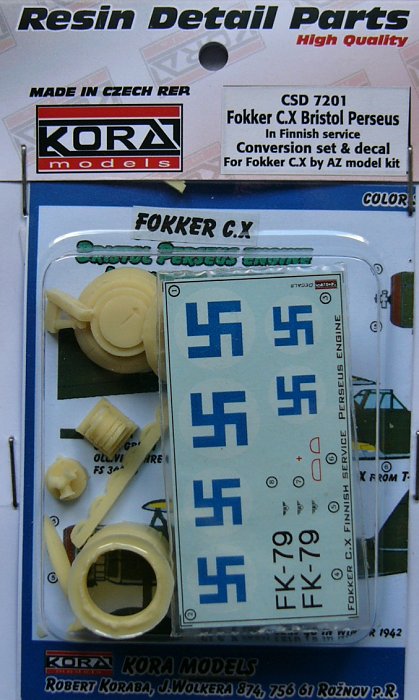 1/72 Fokker C.X Bristol Pers. Conv.Set (Finland)