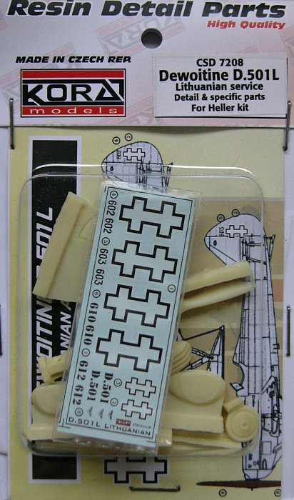 1/72 Dewoitine D.501L Detail set&decal (Lithuania)