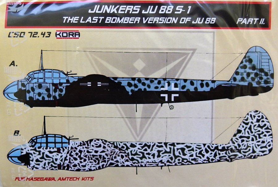 1/72 Ju 88 S-1 Conv.set&decal - Part II. (HAS,AMT)