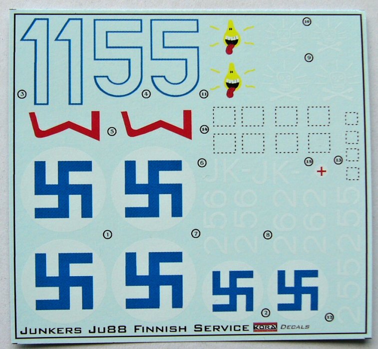 1/48 Decals Junkers Ju 88A-4 (Finnish Service)