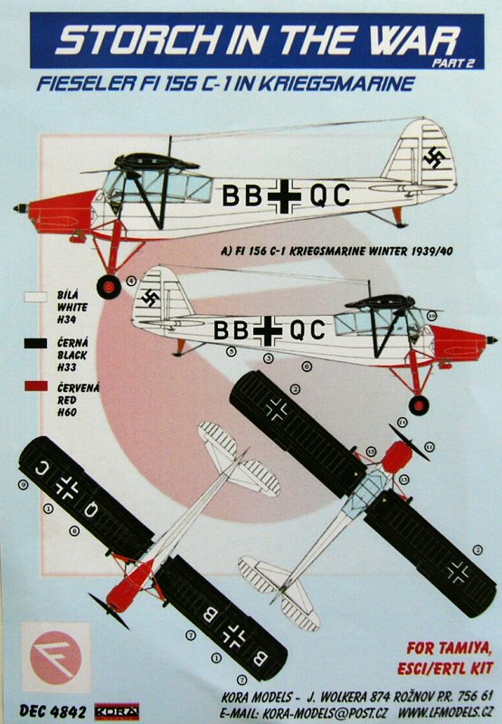 1/48 Decals Fi-156 C-1 in Kriegsmarine