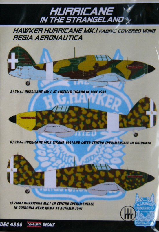 1/48 Decals H.Hurricane Mk.I (Regia Aeronautica)