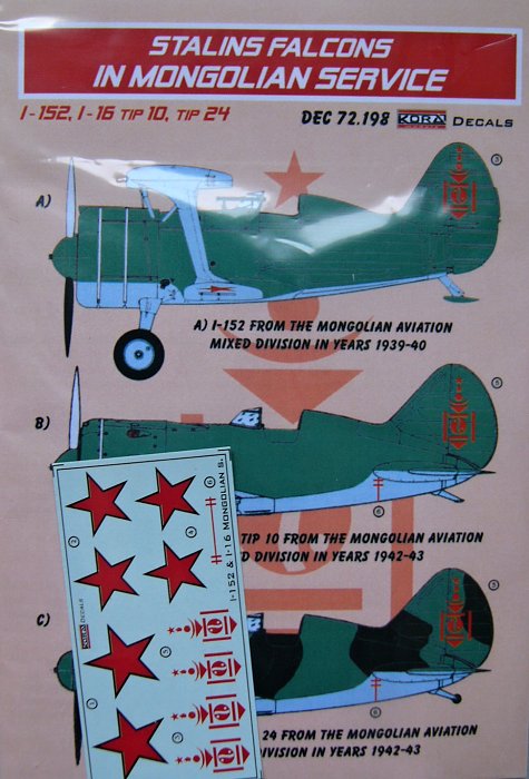 1/72 Decals Stalin's Falcons in Mongolian service