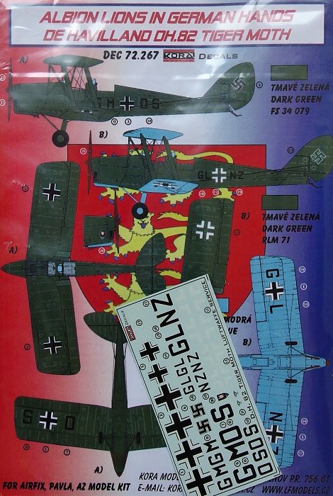 1/72 Decals DH.82 Tiger Moth (Luftwaffe service)