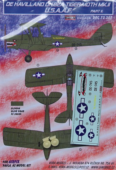 1/72 Decals DH.82A Tiger Moth Mk.II USAAF Part 2