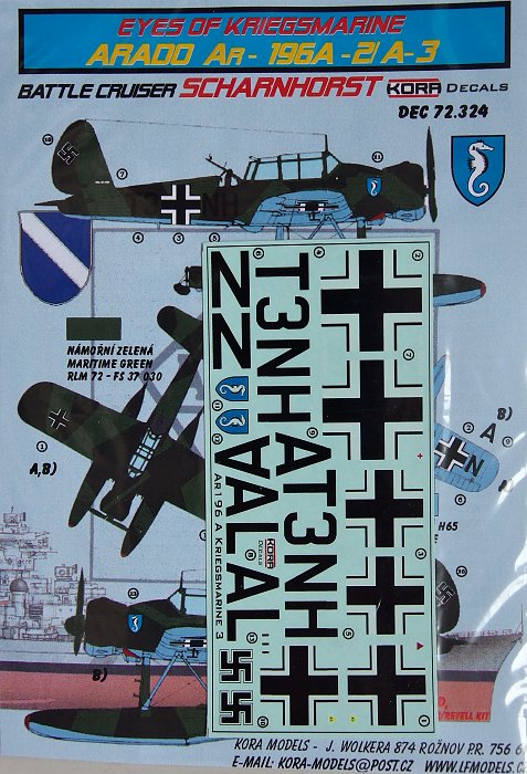 1/72 Decals Ar-196A-2/A-3 (SCHARNHORST)