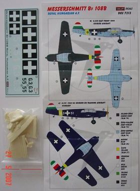 1/72 Decals Messers. Bf 108B (Royal Hungarian AF)