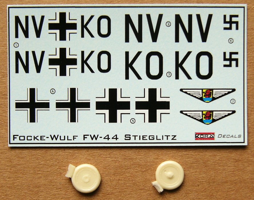 1/72 Decals Fw 44 Stieglitz - Part 1 (Luftwaffe)