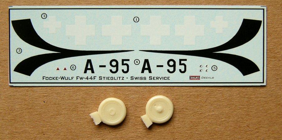 1/72 Decals Fw 44F Stieglitz (Swiss AF Service)