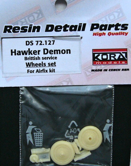 1/72 Hawker Demon British - Wheels set (AIRFIX)