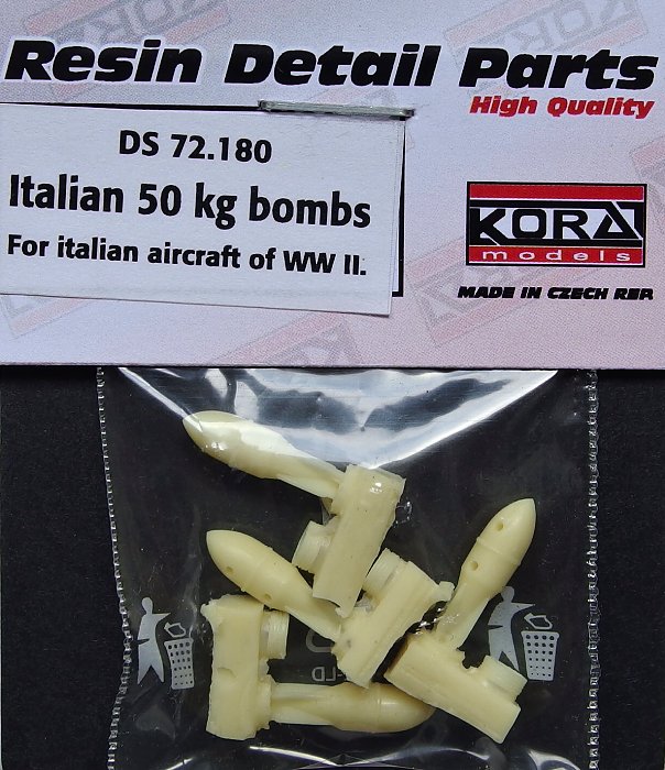 1/72 Italian 50kg bombs (for WWII aircraft)