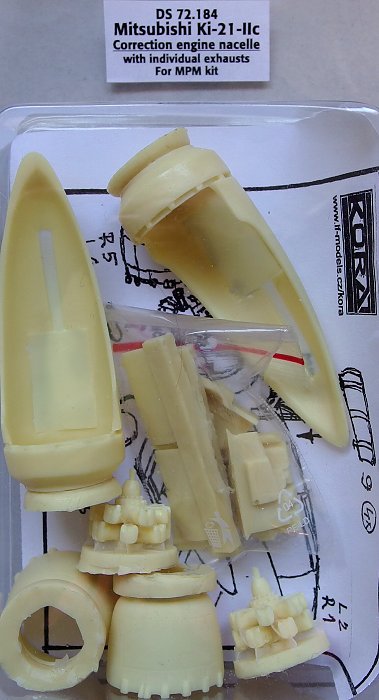 1/72 Ki-21-IIc Correction engine nacelle (MPM)