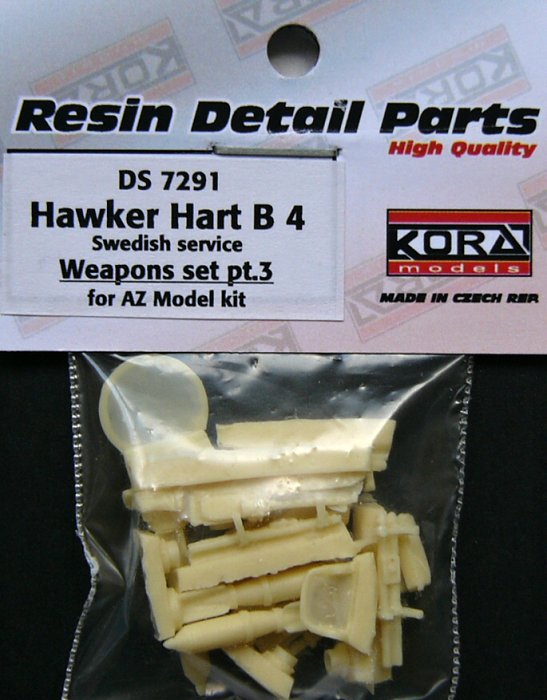 1/72 Hawker Hart B4 Swedish - Weapons set III (AZ)