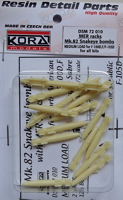 1/72 MER racks Mk.82 Snakeye bombs (F-100D,F,105D)