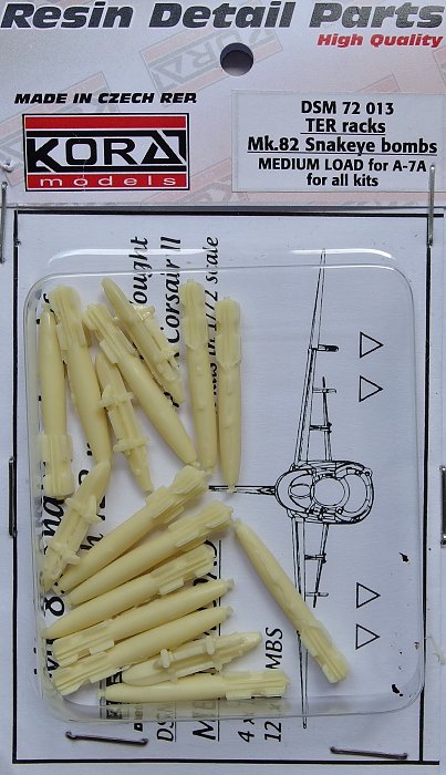 1/72 TER racks Mk.82 Snakeye bombs (A-7A)