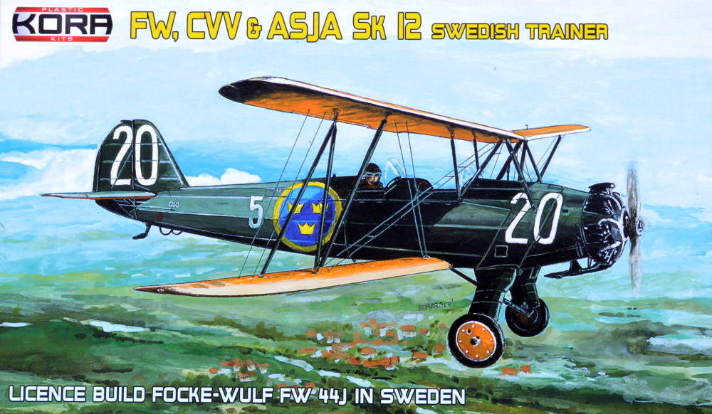 1/72 FW,CVV & ASJA Sk 12 Swedish Trainer (4x camo)