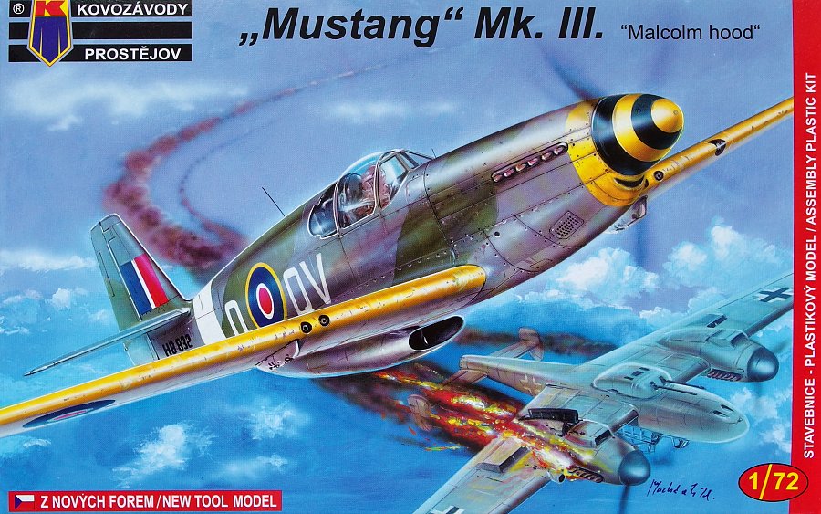 1/72 Mustang Mk.III Malcolm hood (2x USAF vers.)