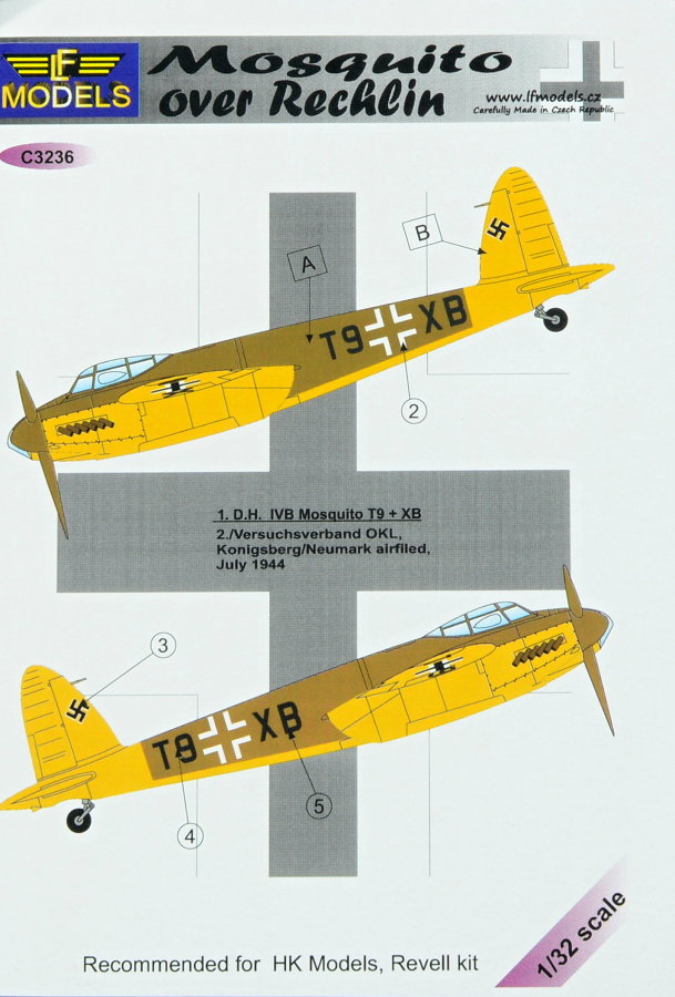 1/32 Decals D.H. IVB Mosquito over Rechlin