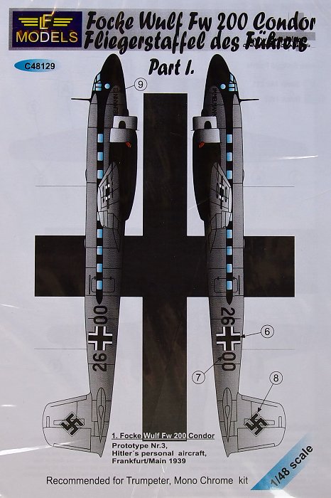 1/48 Decals Focke Wulf Fw 200 Condor (TRUMP) I.