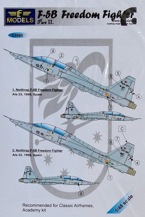 1/48 Decals F-5B Freedom Fighter Part II.