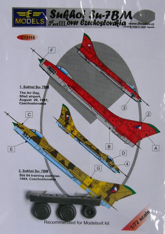 1/72 Decals Su-7BM over Czechoslovakia III.(MSVIT)